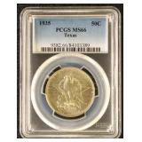 US Silver Coin 1935 Texas Commemorative Half Dolla