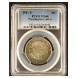 US Silver Coin 1951-S Washington-Carver Commemorat