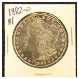 US Silver Coin 1882-O Silver Morgan Dollar, Uncirc