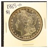 US Silver Coin 1883-O Silver Morgan Dollar, Uncirc