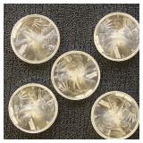 Silver Rounds : 5 coin design 1/10th ounce rounds