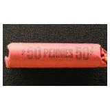 US Coins 1909-1930 Wheat Pennies Roll, circulated