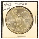 Mexico 1982 Silver Coin Onza in dealer flip