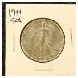 US Silver Coin 1944 Walking Liberty Half Dollar, U