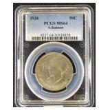 US Silver Coin 1936 Arkansas Commemorative Silver