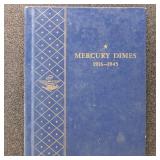 US Silver Coins 1916-1945 Mercury Dimes collection