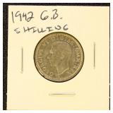 Great Britain 1942 Silver Coin Shilling in dealer