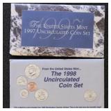 US Coins 1997-1998 Mint Sets in original US Mint p