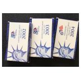 US Coins 2002-2004 Proof Sets in original US Mint
