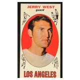 Jerry West 1969-70 Topps Basketball Card #90, Hall