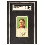 1909 Piedmont Cigarettes T206 Red Dooin, SGC Grade