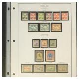 Greenland Stamps #1-18 Mint Hinged on Album Page,