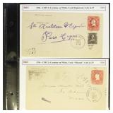US 1903-1915 Postal History 20 Used Postal Stati