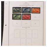 Italy Stamps Back of Book on pages, sparsely fille
