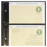US 1887-1917 Specimen Postal Stationery, 5 differe