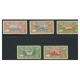 Iceland Stamps #C4-C8 Mint Hinged 1930 Airmail Iss
