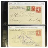 US 1900s-1910s Postal History 33 Used Postal Stati