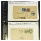 US 1880s Postal History 27 Used Postal Stationery