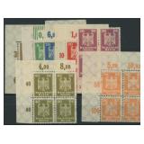 Germany Stamps #330-336 Blocks & Plate B CV $1,110