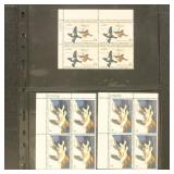 US Duck Stamp Plate Blocks Mint NH (except for $3