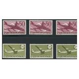 Liechtenstein Stamps #C34-37 Mint NH 1960 Airmail,