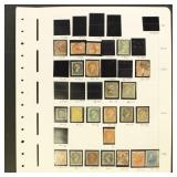 Canada Stamps 1859-1950 Used and Mint on pages