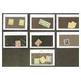 US Stamps Regular Issues on Dealer Cards, mint and