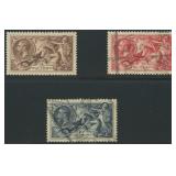 Great Britain Stamps #222-224 Used CV $150