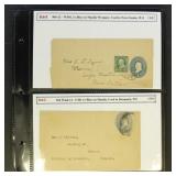 US 1880s Postal History 27 Used Postal Stationery