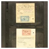 US Stamps #RW1-RW4 Used Federal Duck Stamps on Ori