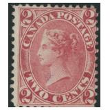 Canada Stamps #20 Used with light blue can CV $350
