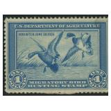 US Stamps #RW1 Mint No Gum First Year Federal Duck