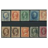 US Stamp #182-191 Used 1879 American BanknoCV $643