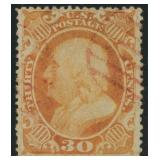 US Stamp #38 Used with small perf repair CV $500
