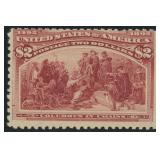US Stamp #242 Mint LH w/ Weiss cert CV $1,100