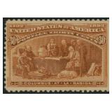 US Stamp #239 Mint LH with expert mark CV $225