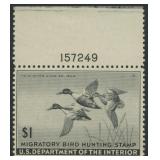 US Stamps #RW12 Mint NH Plate Number Single CV $10
