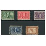 US Stamps #323-327 Mint Hinged complete se CV $305
