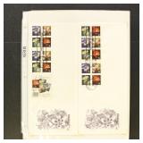 US FDC 25+ Complete Booklet Pane First Day Covers,