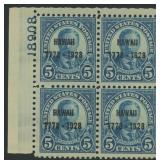 US Stamp #648 Mint LH Plate Block 1928 CV $200