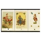 Postcards 100+ on pages early 20th century collect