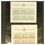 San Marino Stamps #304, C62a, C62b, C75  CV $945