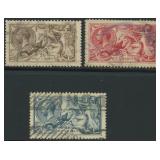 Great Britain Stamps #174, 179, 181 Used CV $612