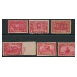 US Stamps #Q1-Q6 Mint NH/RG CV $250+