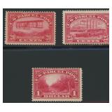 US Stamps #Q8-9, Q12 Mint Hinged Parcel Po CV $420
