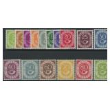 Germany Stamps #670-685 Mint Hinged Posthorn Set C