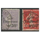 France Stamp #B40-B41 Used Semi-postals, attractiv