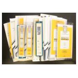 Stamp Mounts 90+ packs of black strip mounts (Scot