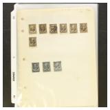 US Stamps Used 1880s-1900s with duplication on pag