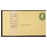 US Postal Stationery 1880s Specimen Entire